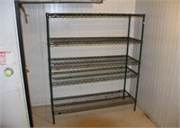 METRO 5-TIER GREEN EPOXY WIRE SHELVING UNIT