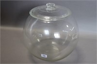 GLASS STARE JAR WITH LID - 11"H