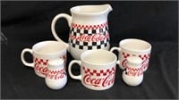 Coca Cola Diner S&P, Pitcher Soup Mugs Set