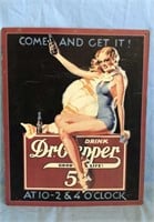 Dr Pepper Come & Get It Metal Sign
