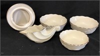 5pc Lenox Cornucopia Vase, Bowls, Picture Frame