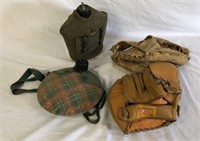Girls Scout & Military Canteens, BB Gloves