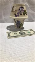 Ceramic hand painted tea candle holder