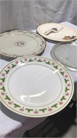 Lot of 4 assorted platters