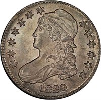 50C 1830 SMALL 0. PCGS MS65+ CAC