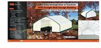 30FT X 50FT X 16FT STRAIGHT WALL STORAGE SHELTER