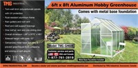 6FT X 8FT TWIN WALL GREENHOUSE W/METAL BASE INCLUD