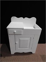 WASH STAND WHITE PAINTED 28.5" H X 21"W 13"D