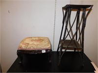 TWIG STAND AND OTTOMAN