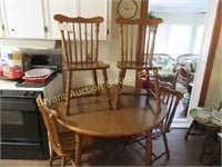 MAPLE BREAKFAST TABLE & 6 CHAIRS
