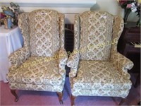 PAIR OF LANE WING CHAIRS