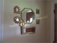 7 DIFFERENT SHAPED MIRRORS