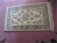 LIGHT BLUE & PINK COLORED WOVEN RUG