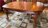 ANTIQUE REFINISHED MAHOGANY DINING TABLE C1890