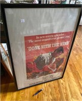 GONE WITH THE WIND FRAMED POSTER