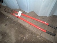 large set of bolt cutters,