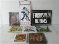 Vintage Metal Signs & Coasters