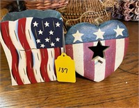 American Flag Mail holder & Birdhouse