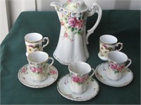 Vintage Nippon Teapot and assorted cups