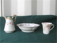 Limoges France Bowl, Cup, and Creamer