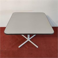 Square Laminate Breakroom Table w/ Metal Base