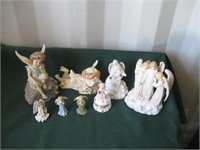 8 Misc. Angels Figurines