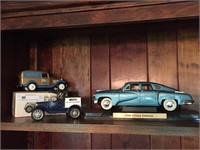 1948 Tucker Torpedo Toy Car and Ertl Trucks