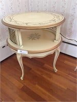 Paint-Decorated French Provincial End Table