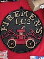 Reproduction Fireman's I. Company Insurance Plaque