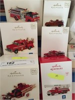 Hallmark Keepsake Fire Truck Ornaments