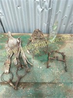 Antique Plow horse bit, muzzle, and blinders