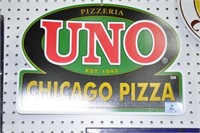 "UNO PIZZERIA" ADVERTISING SIGN