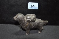 AC WILLIAM CAST IRON DOG BANK WITH PACK