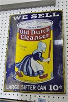 "OLD DUTCH CLEANSER" PORCELAIN SIGN