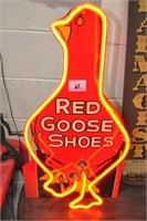 NEON "RED GOOSE SHOES" ADVERTISING SIGN