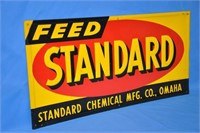 1959 "Standard" embossed metal sign
