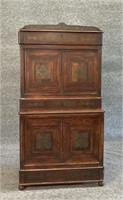 ROSEWOOD COLLECTION  CABINET WITH BRASS INLAY