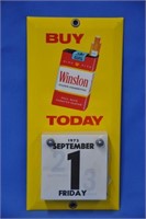 Vintage NOS "Winston" metal 1972 calendar