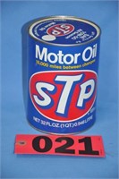 1983 unopened STP 1-qt motor oil composite can