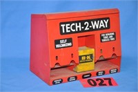 Vintage Tech-2-Way metal station display