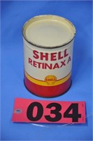 Vintage Shell "Retinax A" 1 lb metal container