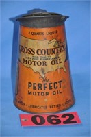 Early Sears "Cross Country" 2-qt metal oil disp.