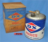 Vintage DX 5-gal. metal container w/ original box