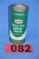 1968 unopened 18 oz Texaco radiator cleaner tin