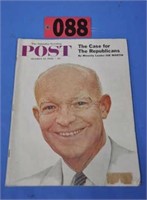 1956 Saturday Evening Post 15¢ Eisenhower magazine