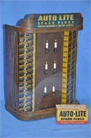 Vintage Auto Lite Spark Plug metal store display