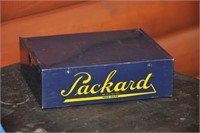 Small vintage Packard metal parts cabinet