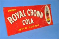 1936 Royal Crown Cola embossed tin sign