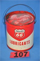 Vintage Phillips 66, 10 lb metal container