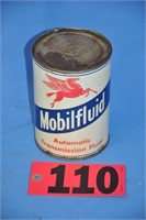 Vintage Mobilfluid Winged Pegasus 1-qt trans fluid